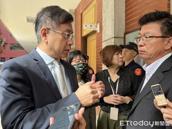 ▲林葉保育署長林華慶與立委郭國文。（圖／記者楊惠琪攝）