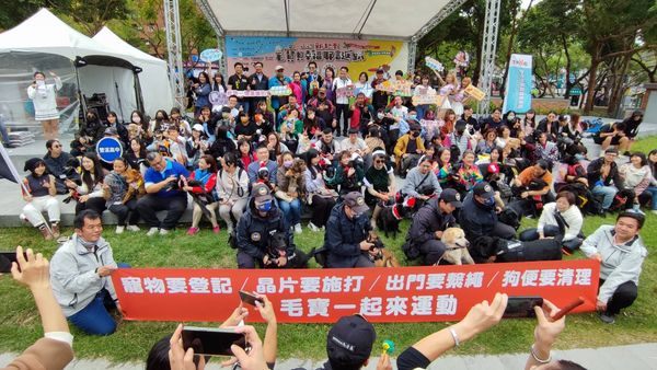 ▲▼新北市「2023毛寶貝幸福耶誕趴-毛寶一起來運動」耶誕城熱鬧舉行。（圖／新北市政府動保處）
