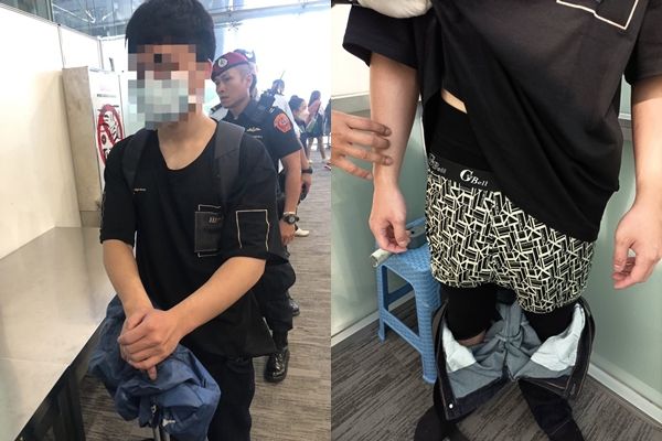 ▲▼台男頂「超巨大雕」闖關！泰國海關當場扒褲　搜出2水獺、1土撥鼠。（圖／กรมอุทยานแห่งชาติ สัตว์ป่า และพันธุ์พืช）