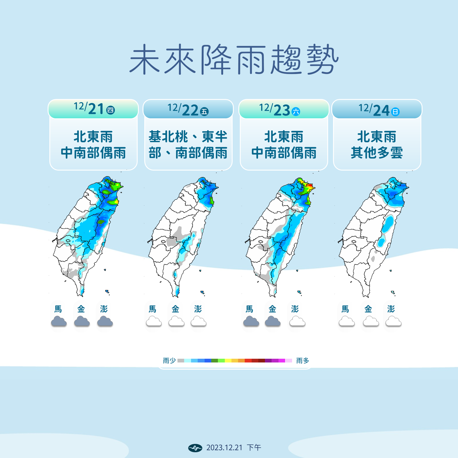 7411375 ▲▼未來天氣趨勢。(圖/氣象署)