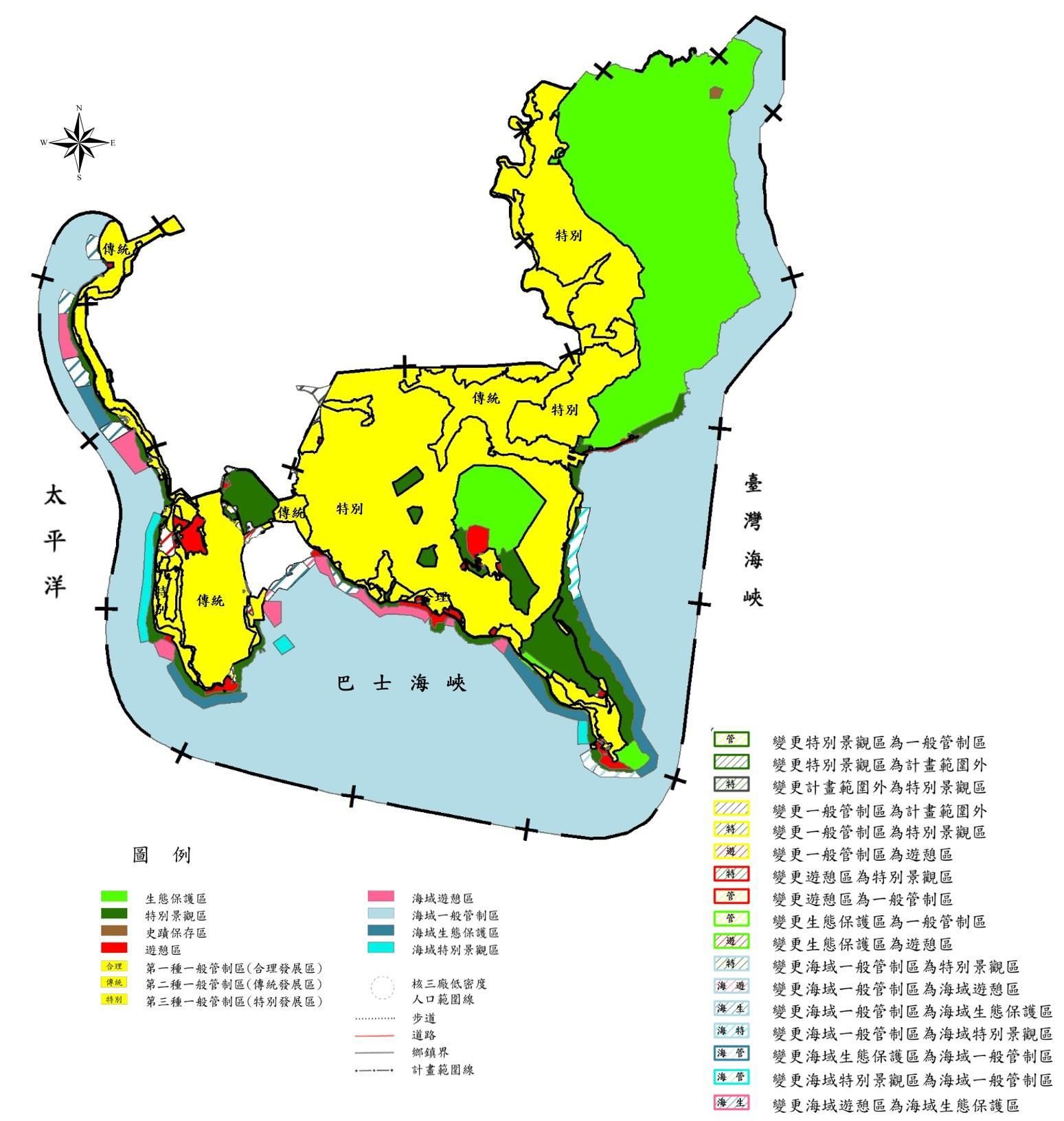 ▲▼墾丁國家公園生態保護地圖。（圖／墾管處）
