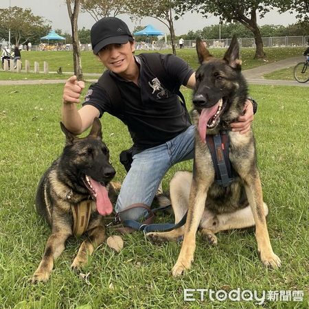 ▲米克斯汪出門「屎意來襲」斑馬線解放　爸傻眼現場表演撿黃金。（圖／有點毛毛的／陳禔銓）